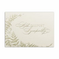 Natures Comfort Sympathy Card - Gold Lined White Fastick  Envelope